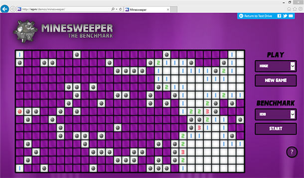 Full featured HTML5 Minesweeper experience 
